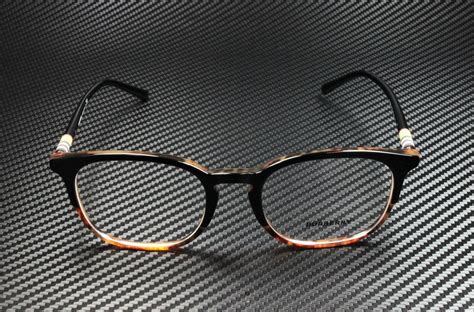 Burberry™ BE2272 3721 53 Top Black on Havana Eyeglasses